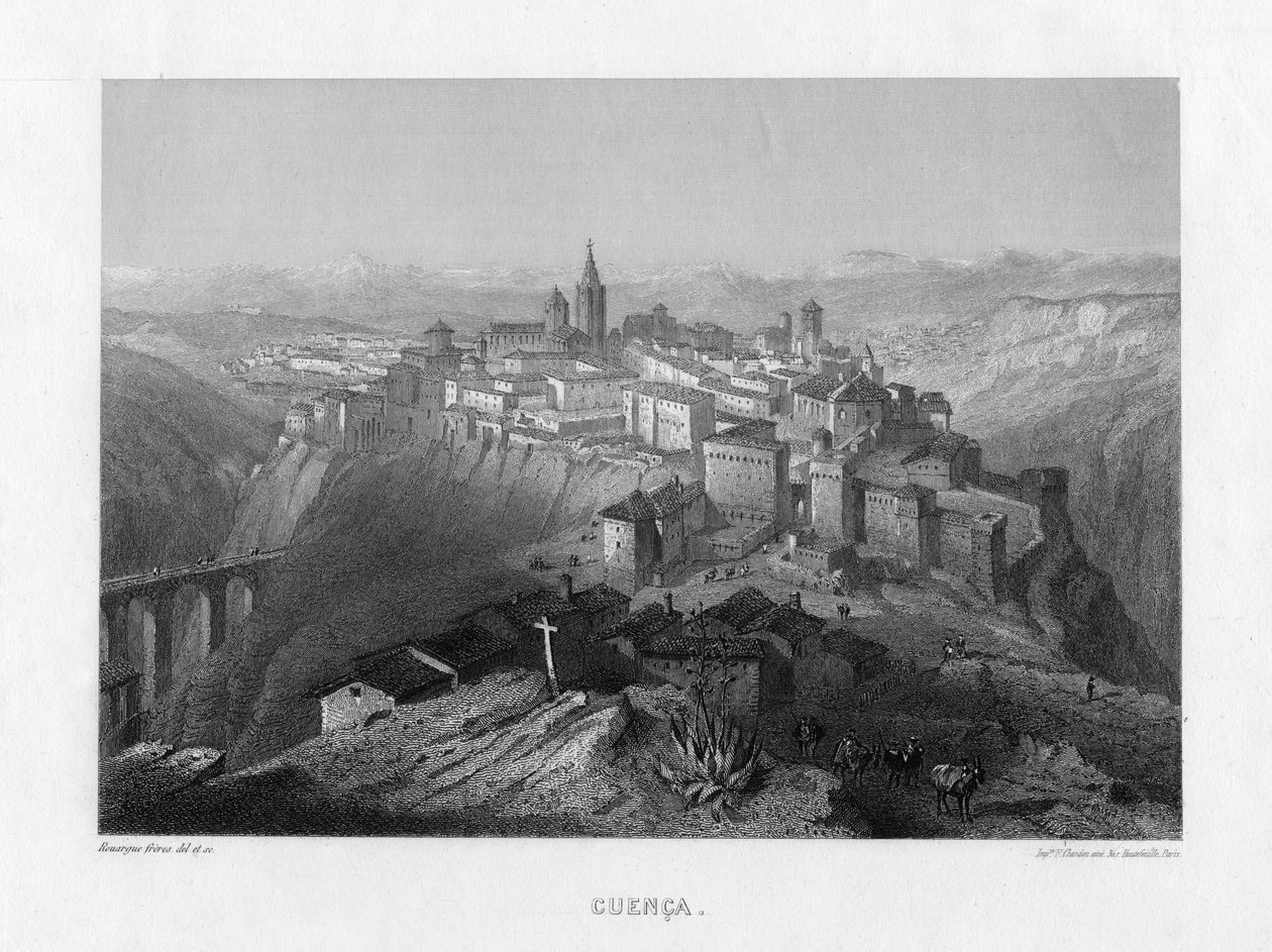 Cuenca, Espanha, século XIX. de Rouargue Brothers