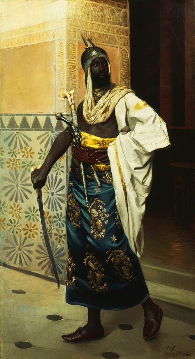 Guarda da Núbia (óleo sobre tela) de Roudolf Weisse