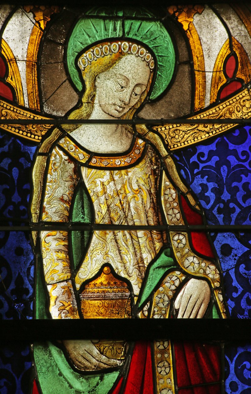 Janela representando St Mary Magdalene, detalhe de 2921604, 1500-10 de Rouen School