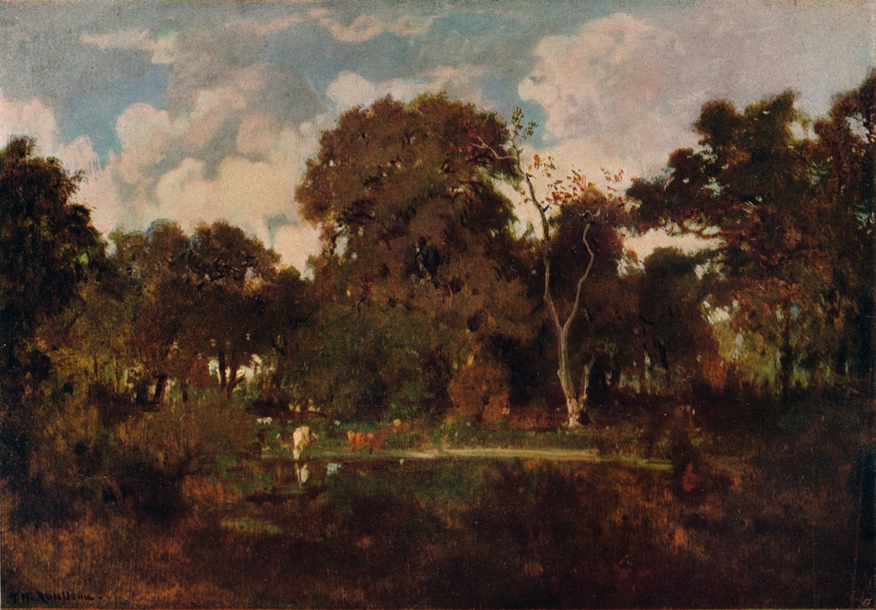 A floresta de Fontainebleau, 1906-7. de Rousseau