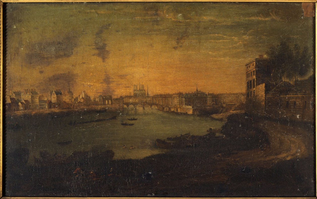 Vista da Île Saint-Louis e da Île de la Cité a partir do Pointe de l