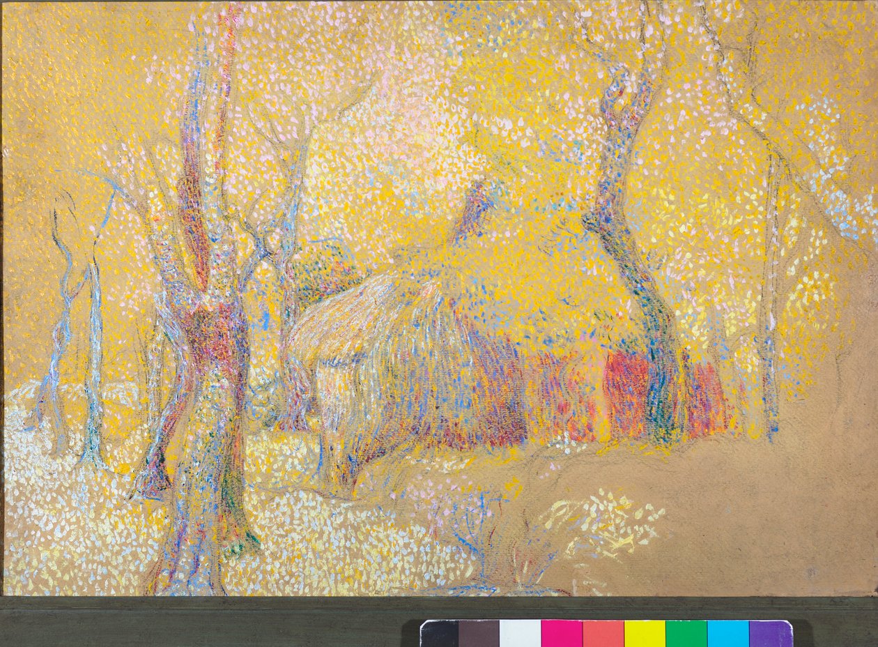 Celeiro nas árvores, c.1900-06 de Rubaldo Merello
