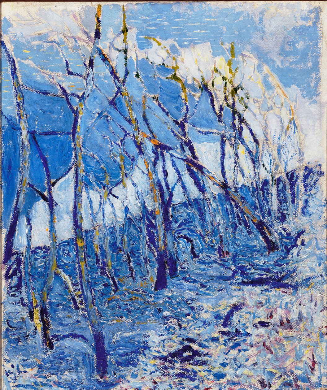 Paisagem ou floresta de castanheiros. c.1918-21 de Rubaldo Merello