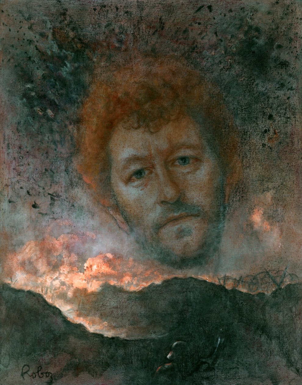 Sebastian Faulks retrato por Zsuzsi Roboz em pastéis c de Rudolf Eichstaedt
