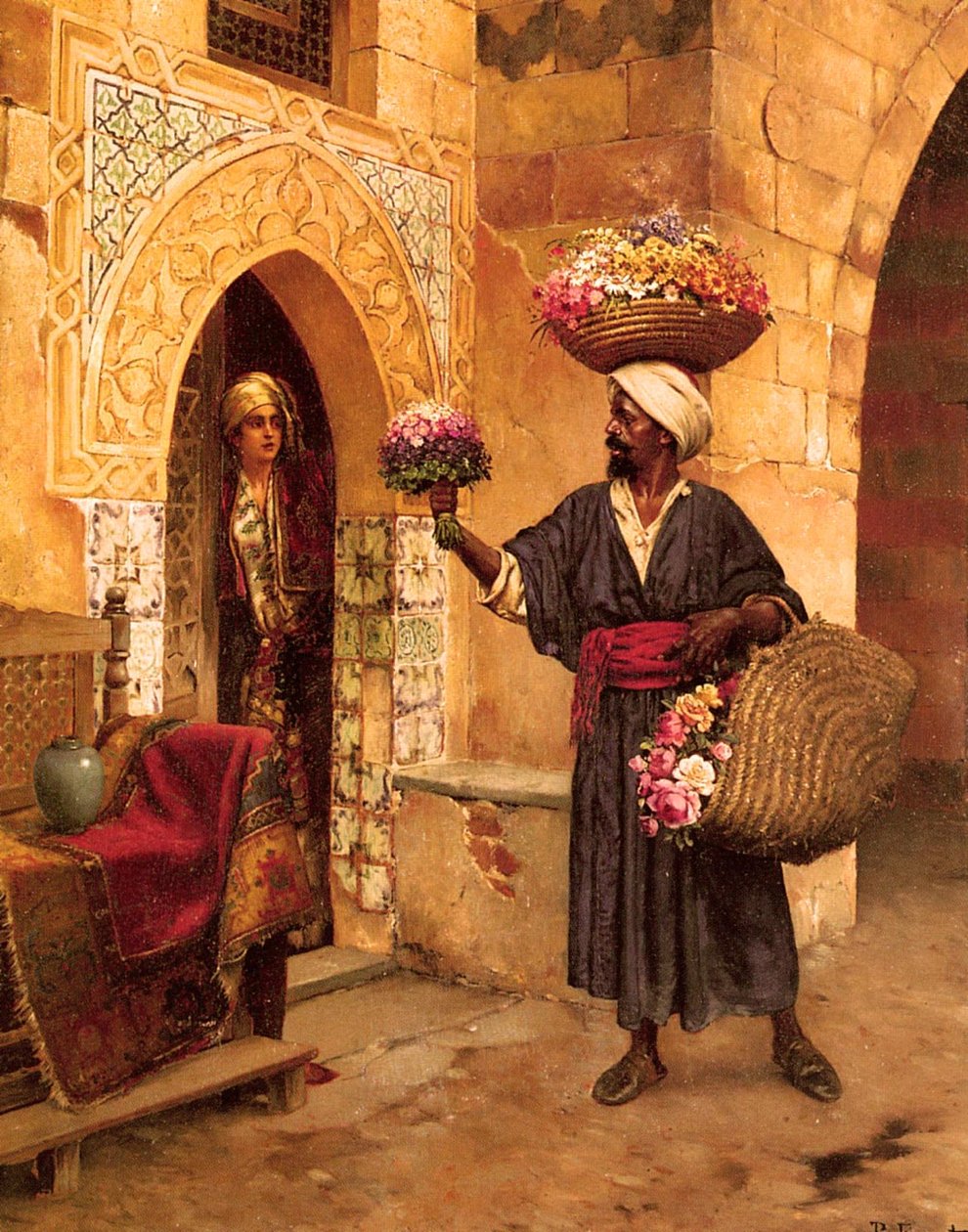 O comerciante de flores de Rudolphe Ernst