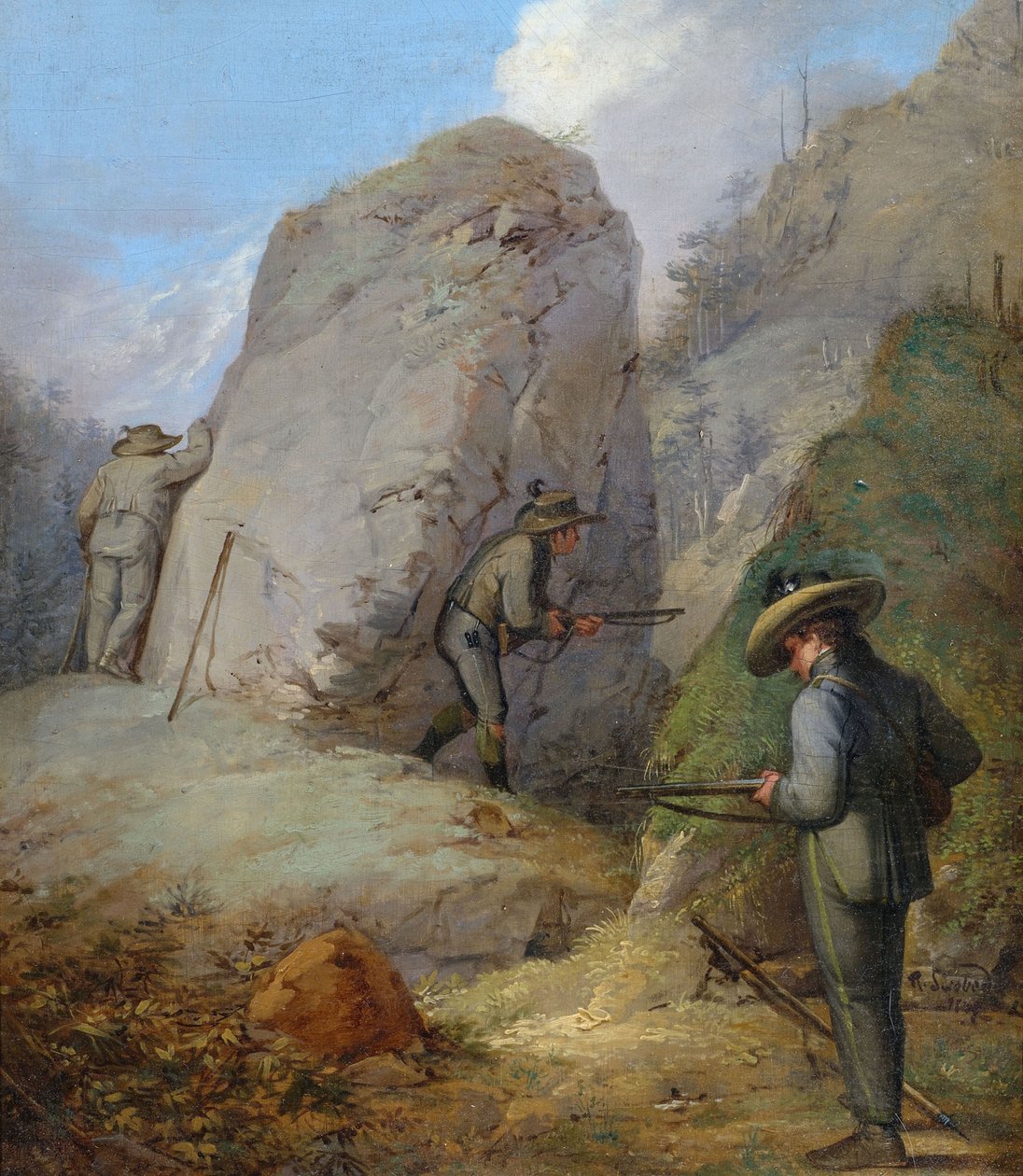 Senhores Purgstall no relógio. de Rudolf Swoboda der Ältere