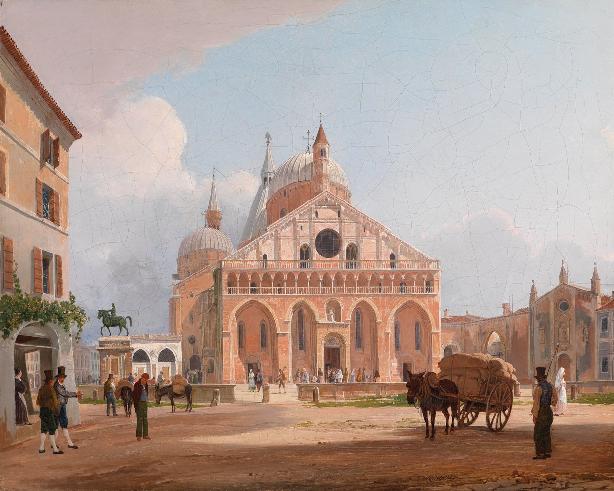 Vista, de, a, basílica, Sant&39;Antonio, em, pádua de Rudolf von Alt