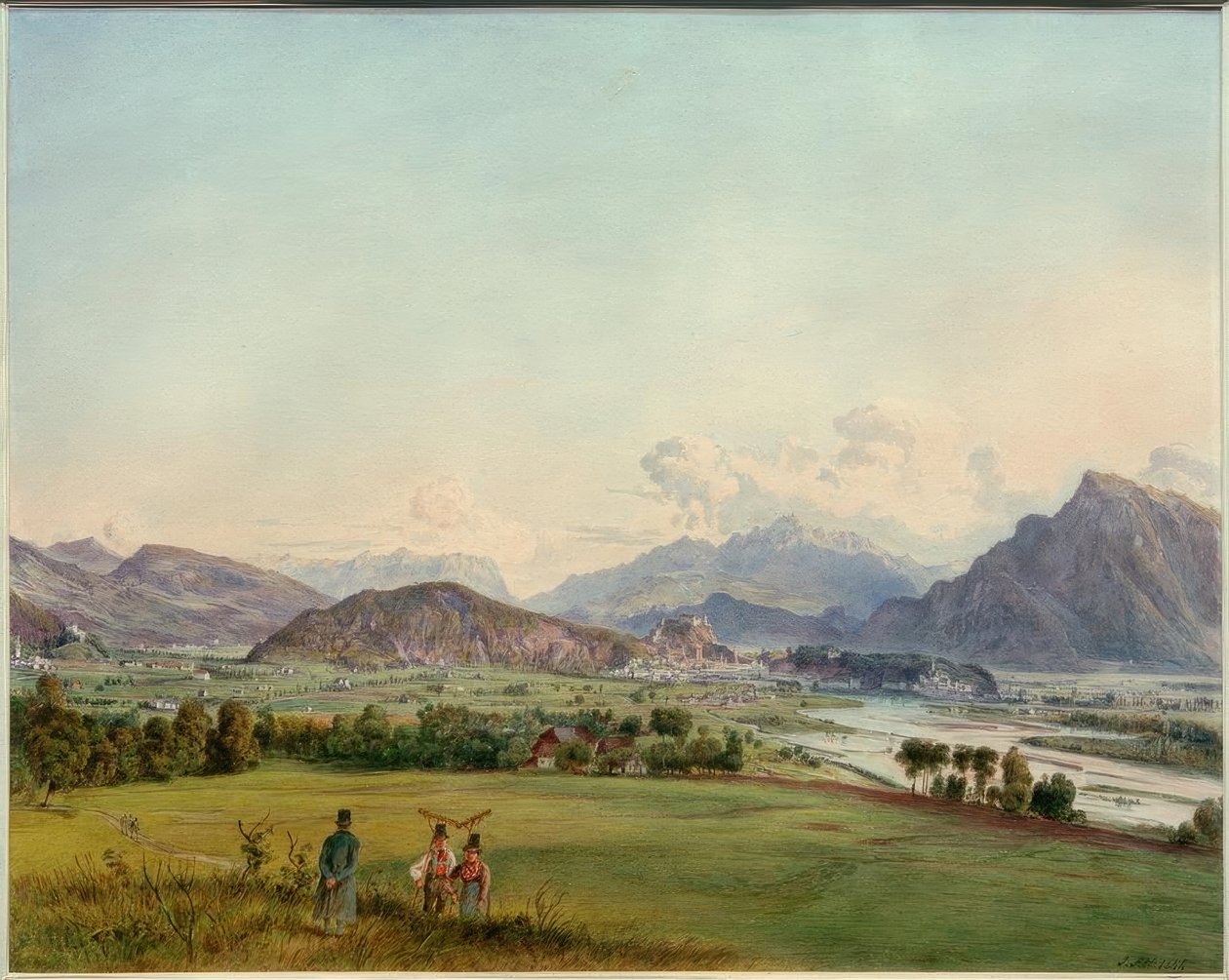Vista de Salzburgo de Rudolf von Alt