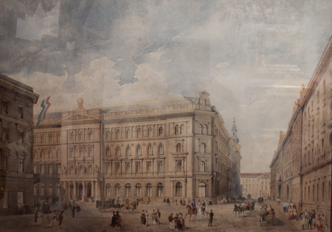 A Casa Invalidus em Peste de Rudolf von Alt