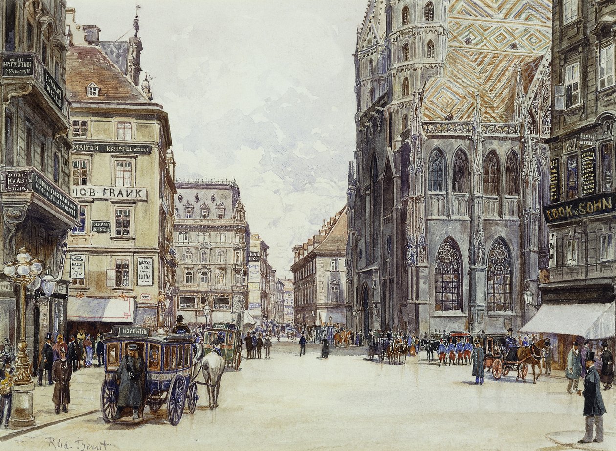 Stefanplatz, Viena de Rudolf Bernt