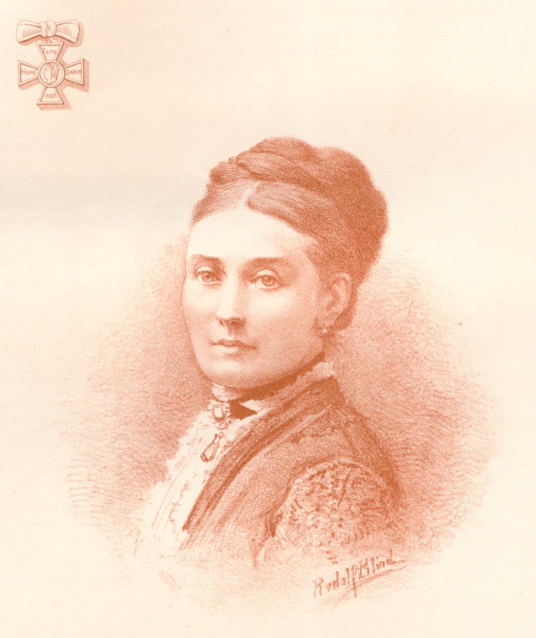 A Princesa Herdeira do Império Alemão e da Prússia, 1884 de Rudolf Blind