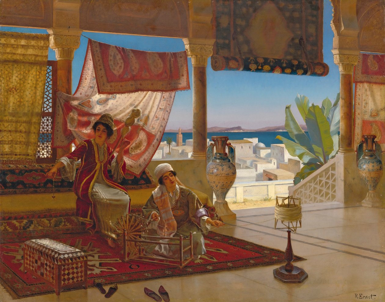 Os giradores de lã. de Rudolphe Ernst