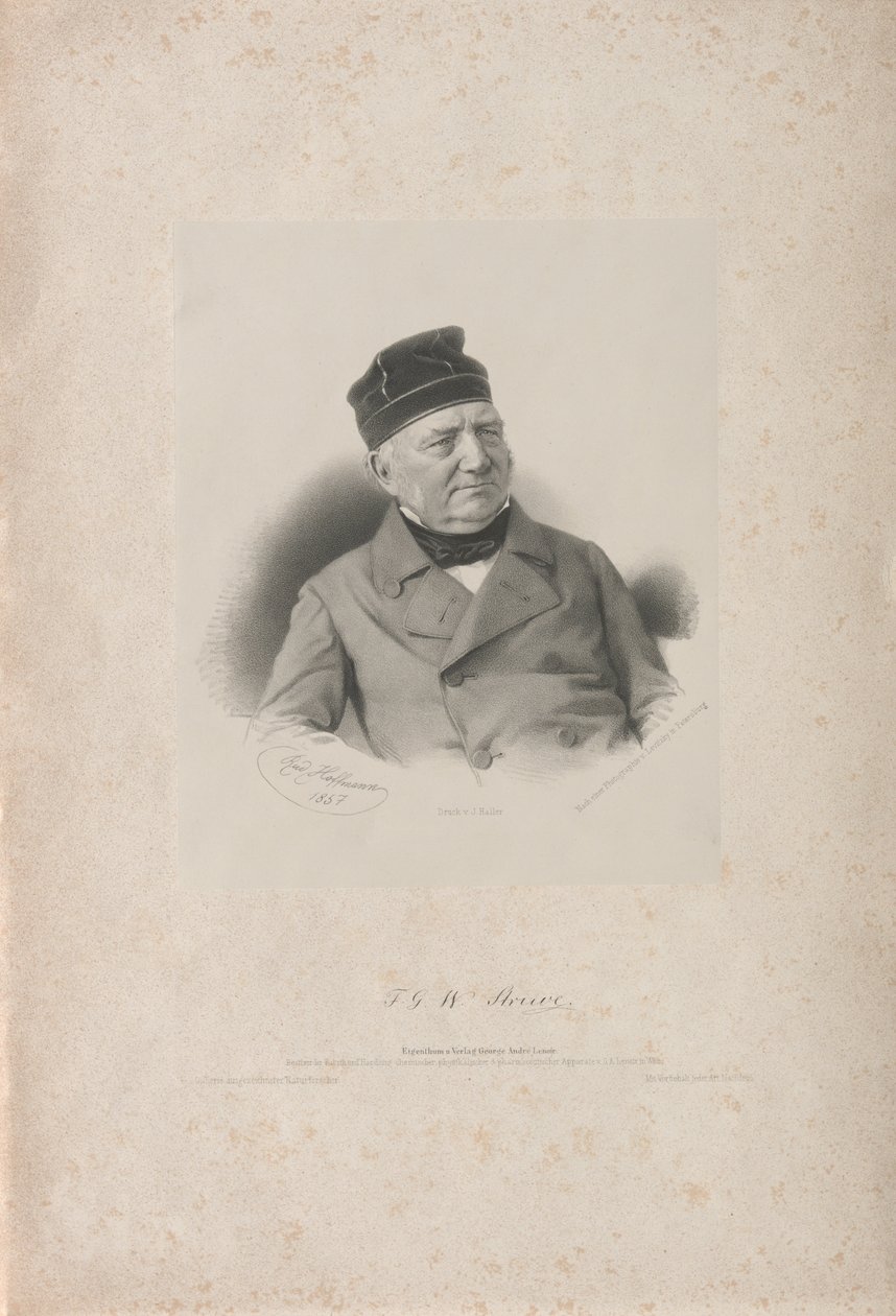 Friedrich Georg Wilhelm Vasily Yakovlevich von Struve 1793-1864, 1857. de Rudolf Hoffmann