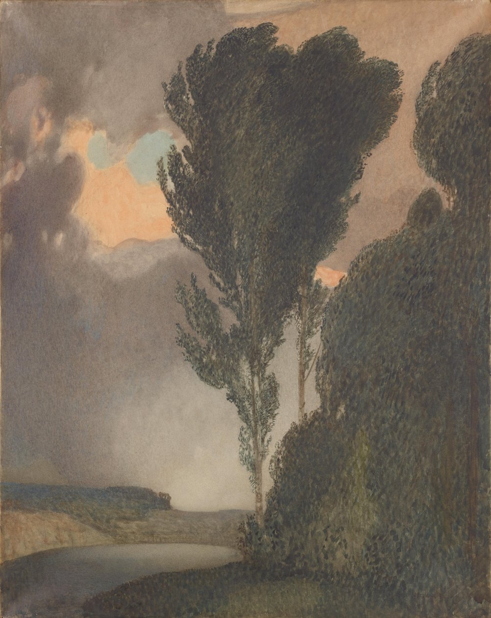 Paisagem tempestuosa de Rudolf Jettmar