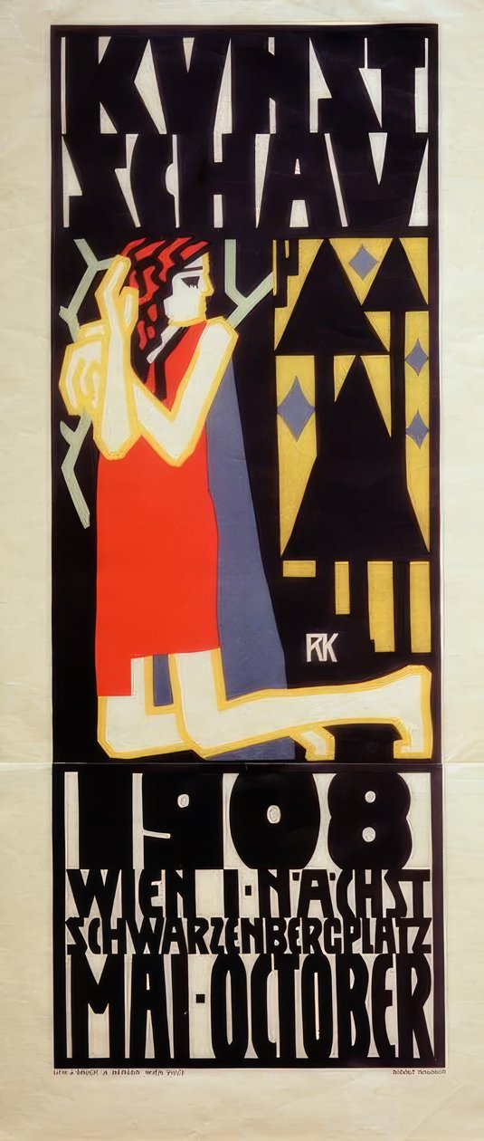 R. Kalvach, pôster Wiener Kunstschau 1908 de Rudolf Kalvach
