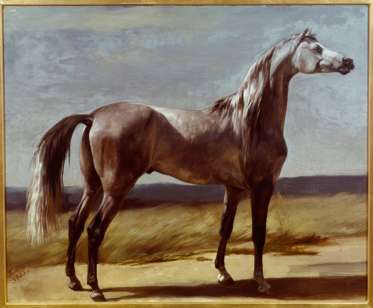 Cavalo numa paisagem de Rudolf Koller