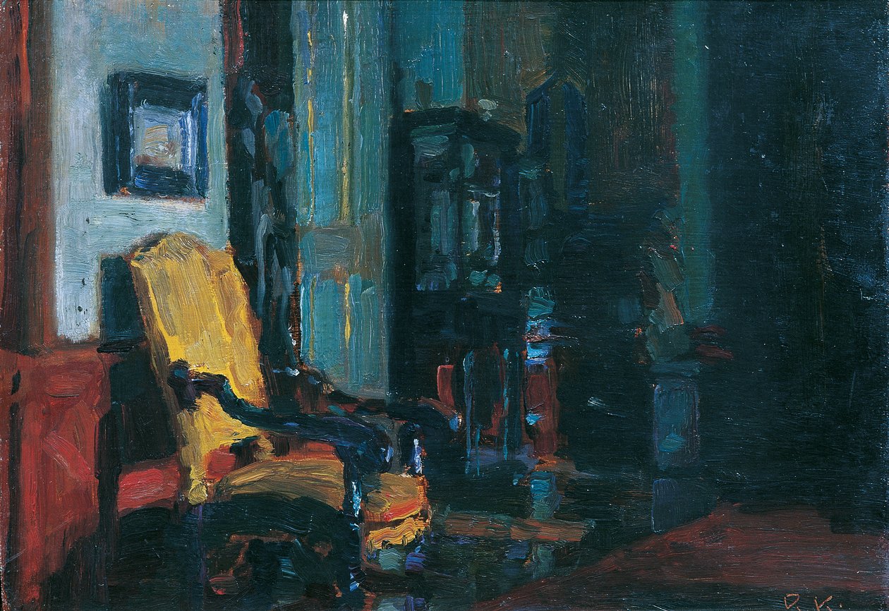 Interior (Castelo de Dioseg perto de Bratislava) de Rudolf Konopa