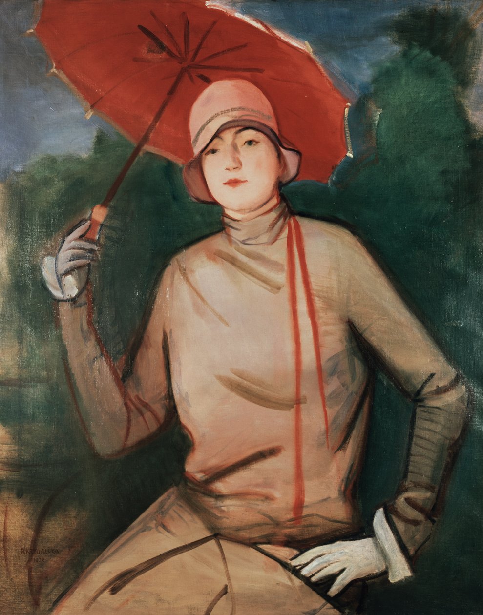 Retrato da Esposa do Artista de Rudolf Kremlicka