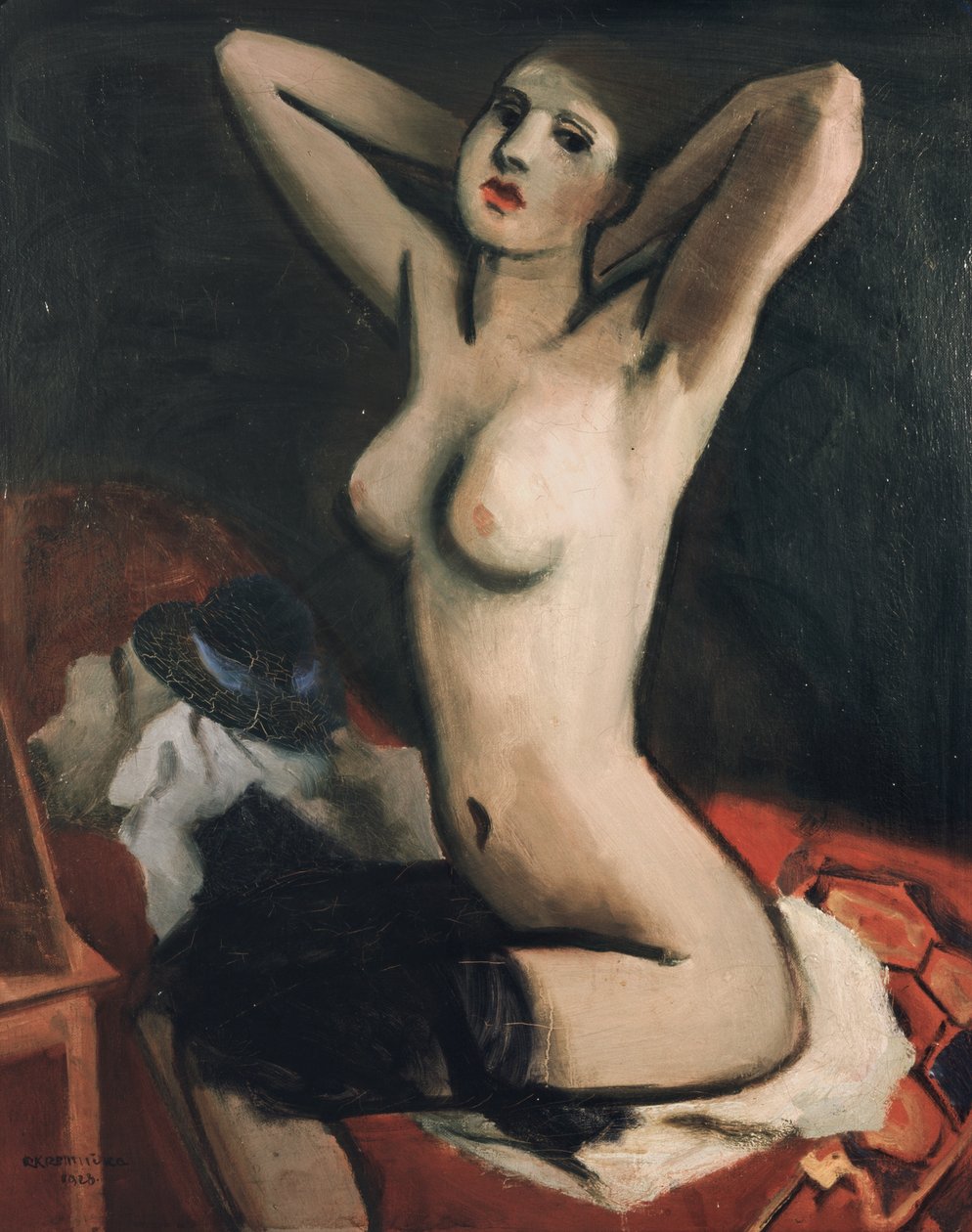 A mulher na sua casa de banho de Rudolf Kremlicka