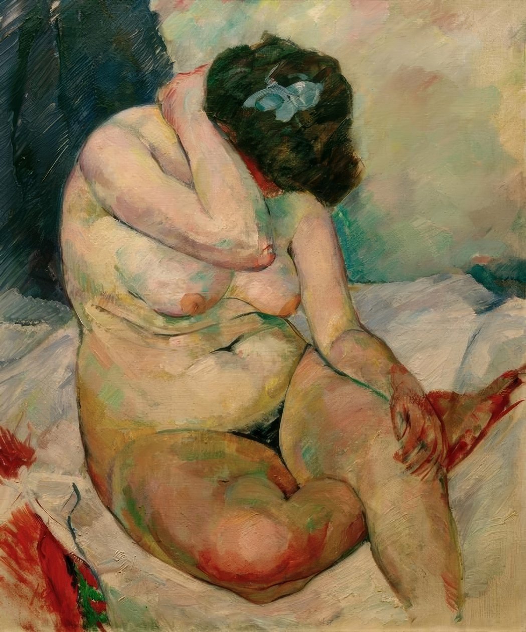 Sentado nu feminino, Paris de Rudolf Levy