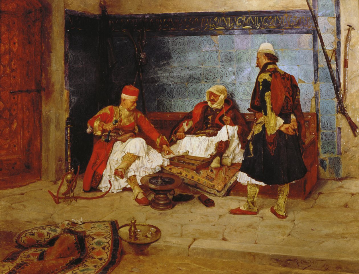 Gamão, 1890 de Rudolf Otto Ritter von Ottenfeld