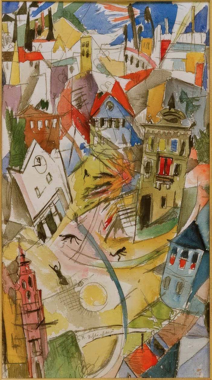 A explosão de Rudolf Schlichter