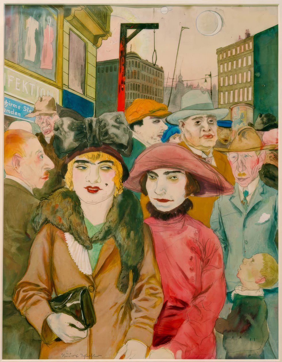 Praça Hausvogteiplatz de Rudolf Schlichter