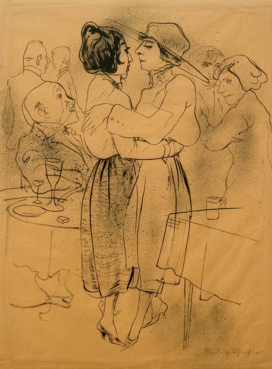 No salão de dança de Rudolf Schlichter