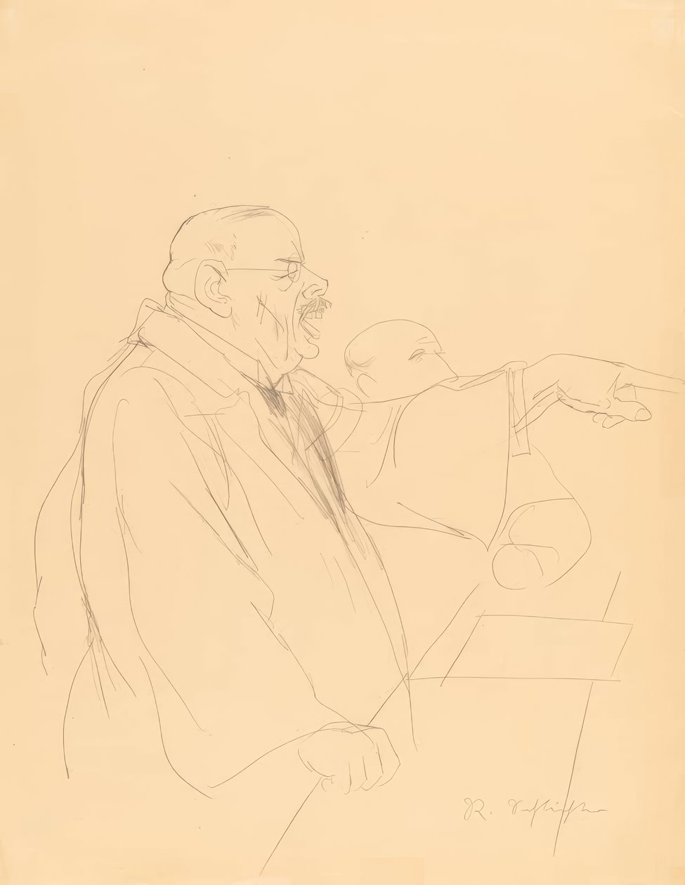 Munique Na sala do tribunal de Rudolf Schlichter