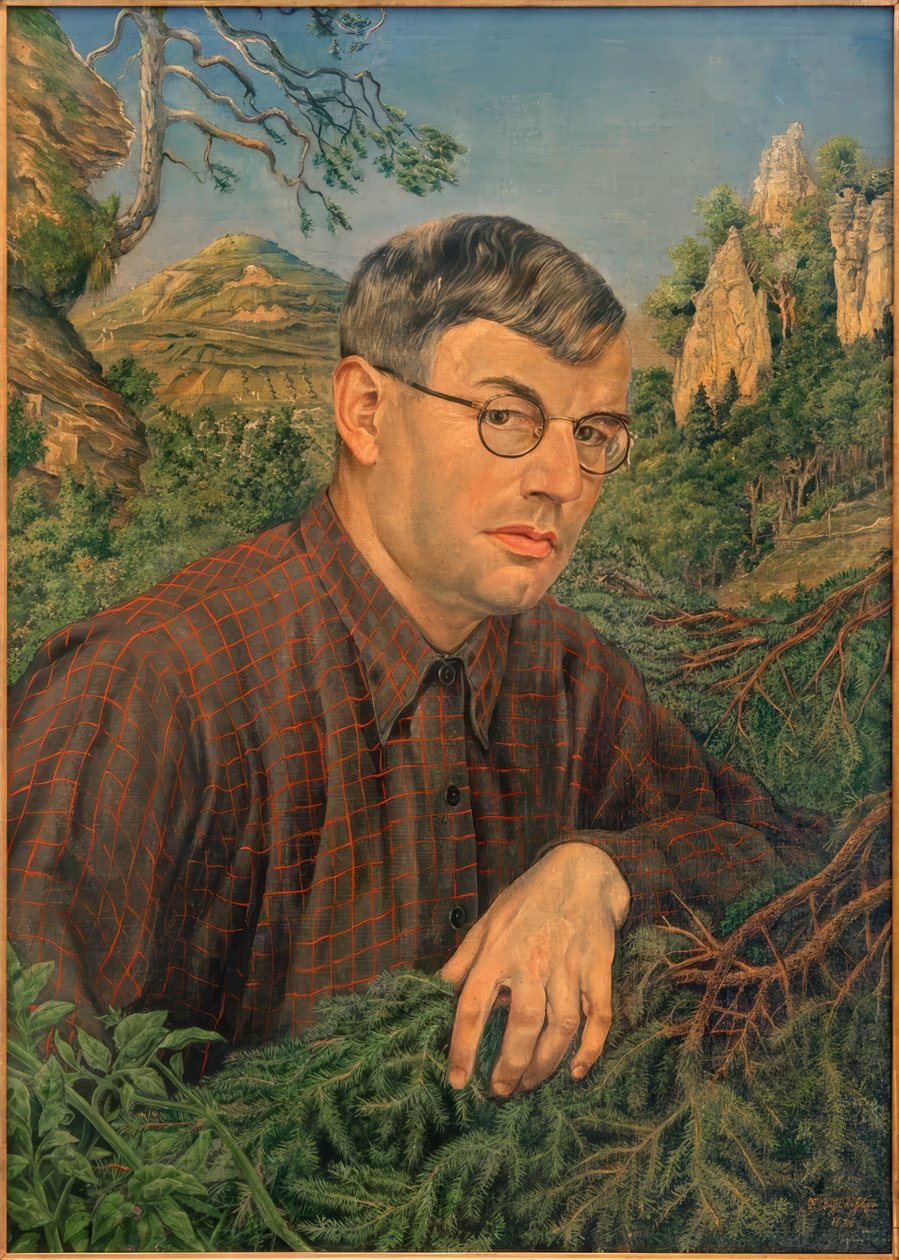auto-retrato de Rudolf Schlichter