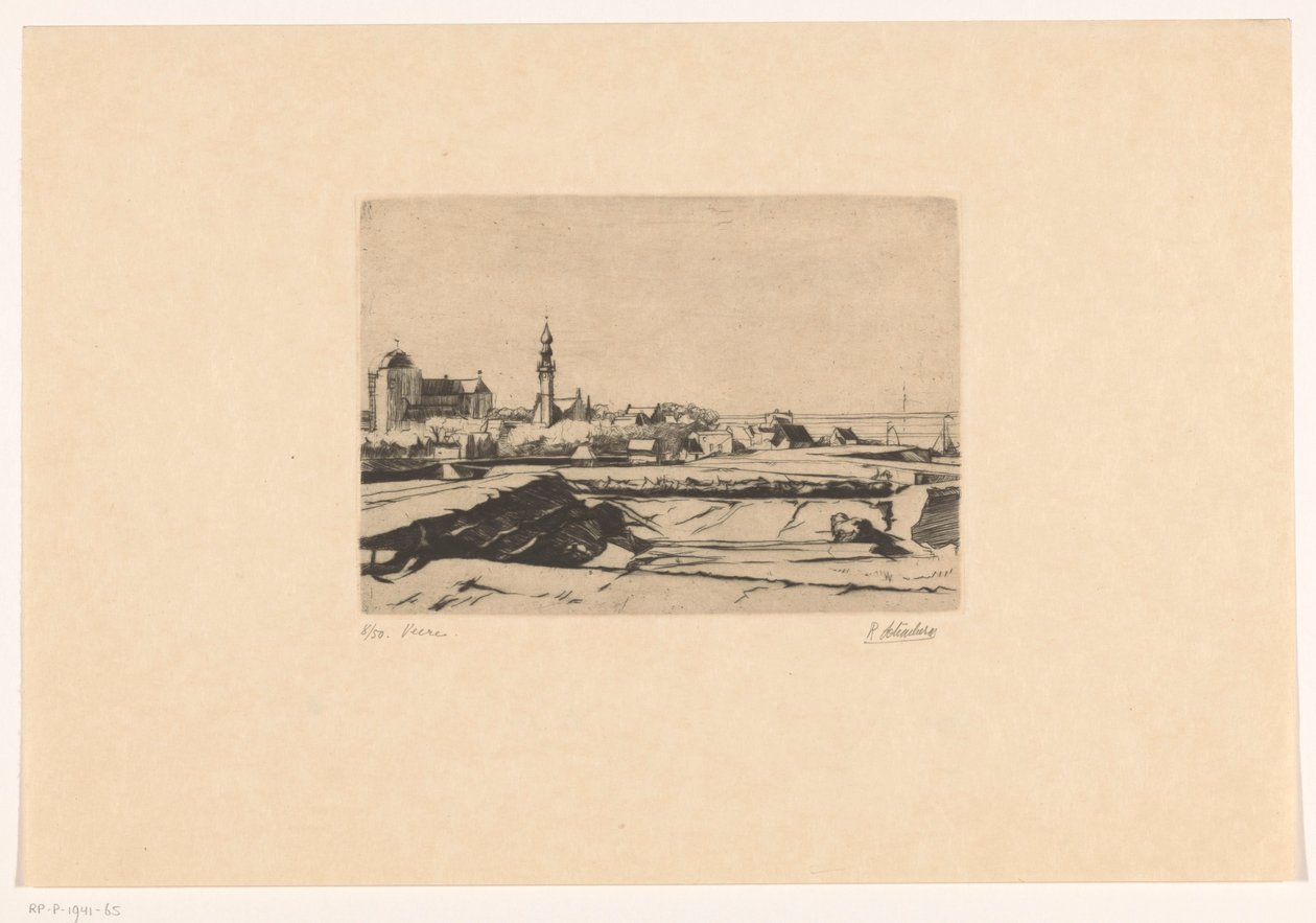 Veere (título original no objeto) de Rudolf Schönberg (signed by artist)