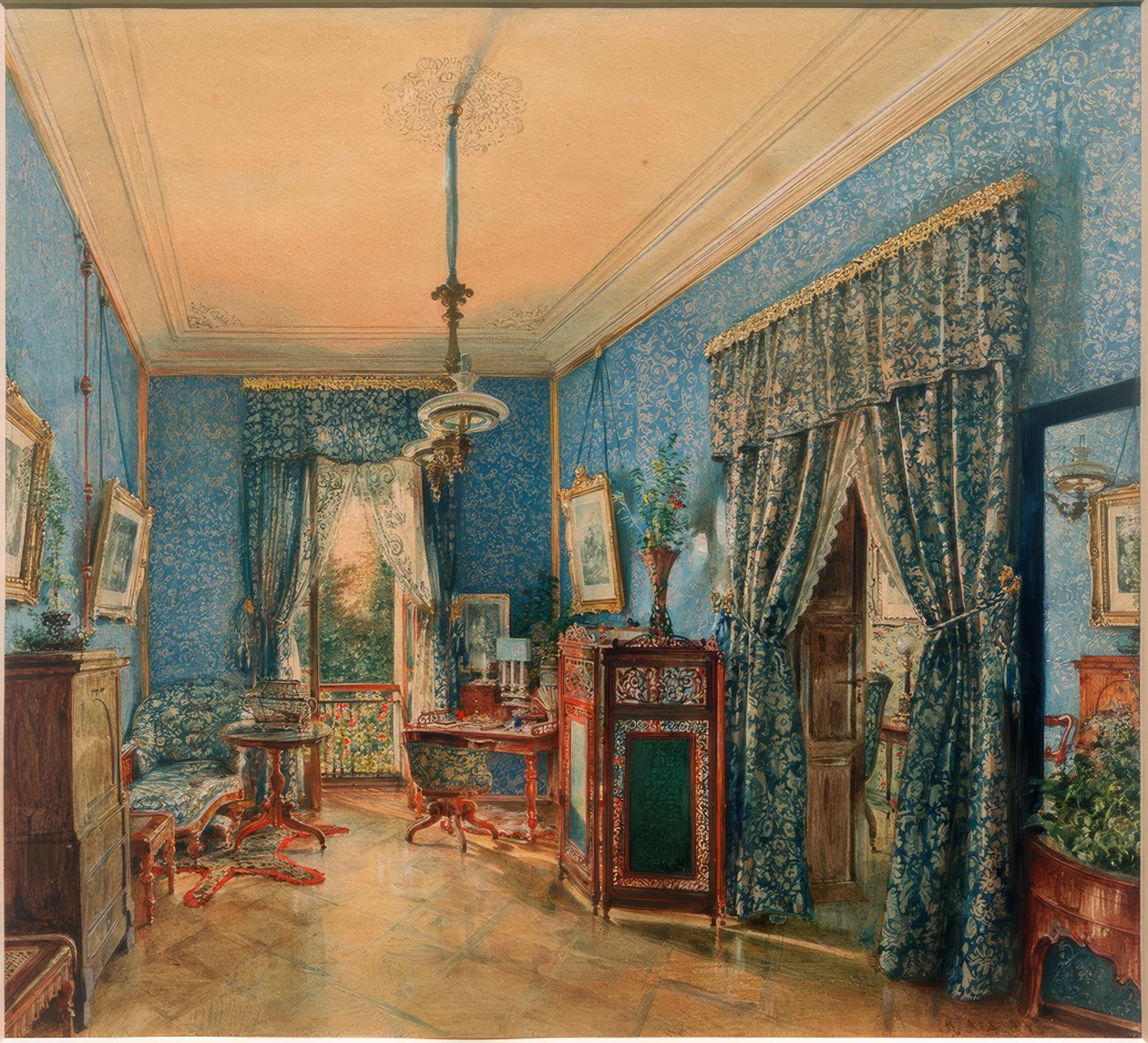 Gabinete Azul de Rudolf von Alt