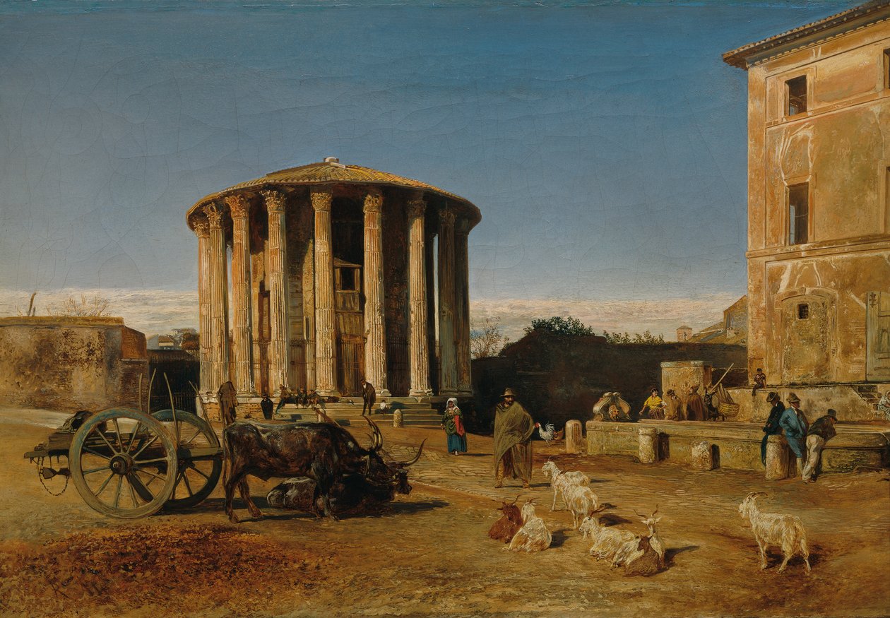 O Templo de Vesta em Roma de Rudolf von Alt