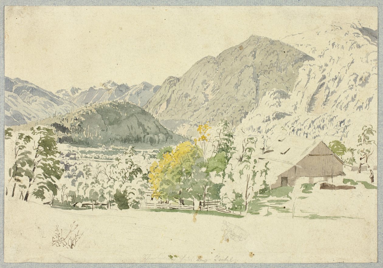 Schmolnau Perto de Ischl de Rudolf von Alt