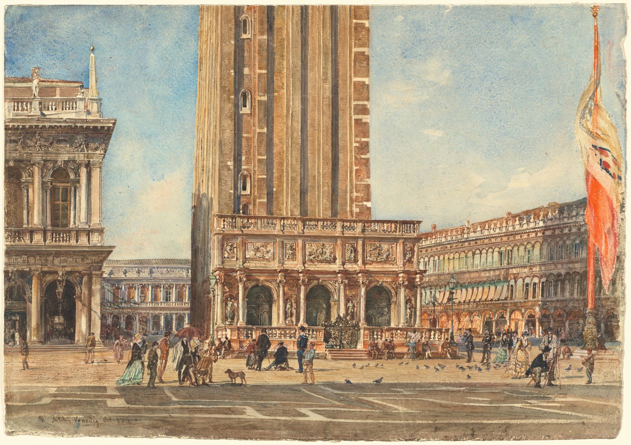 A Praça de São Marcos de Rudolf von Alt