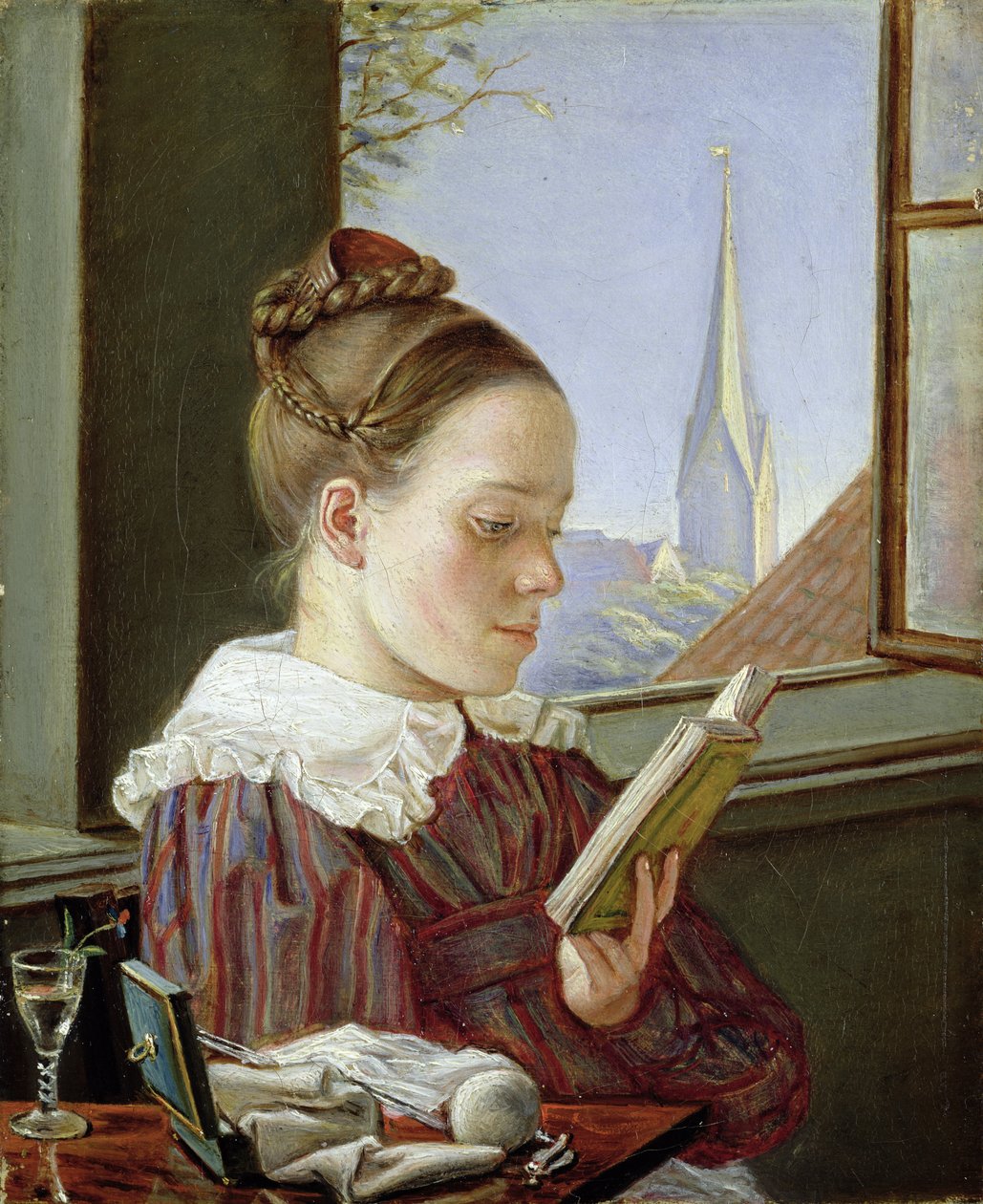 Minna Wasmann, a irmã do artista (1811-36), 1822 de Rudolph Friedrich Wasmann