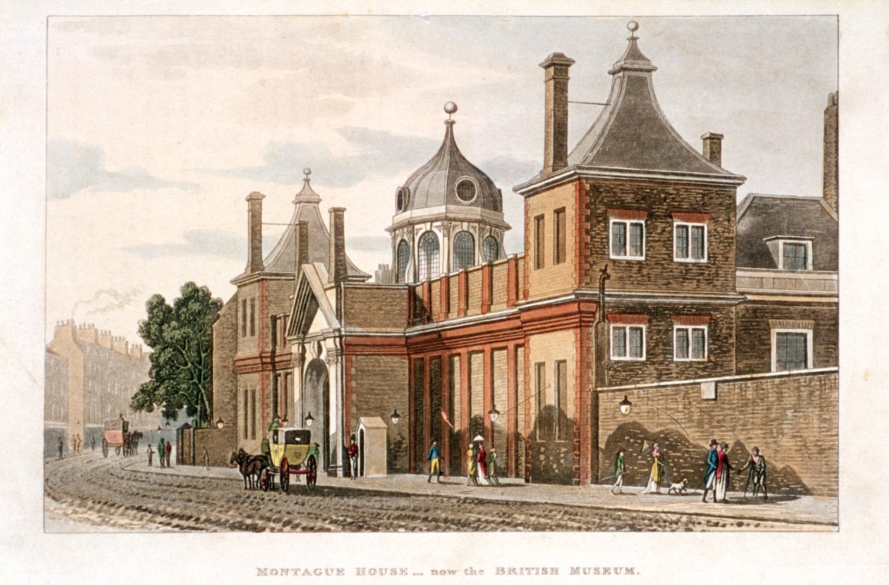 Museu Britânico, Holborn, Londres, c1810 de Rudolph Ackermann