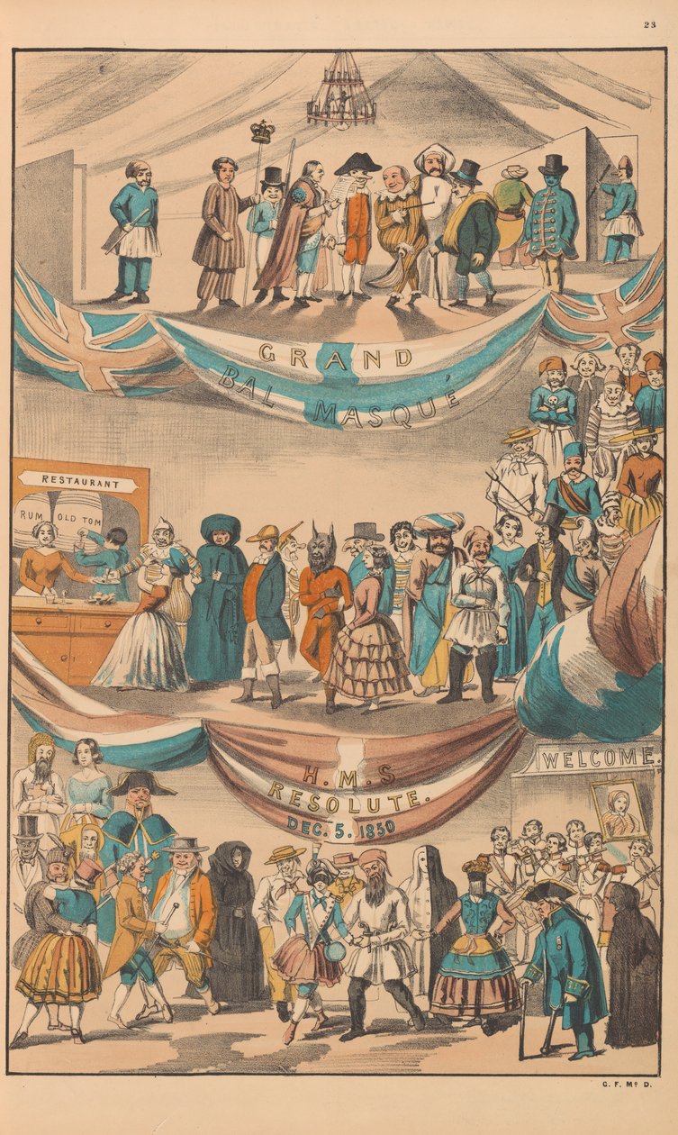 Fac-símile do Illustrated News, c.1852 (fac-símile) de Rudolph Ackermann