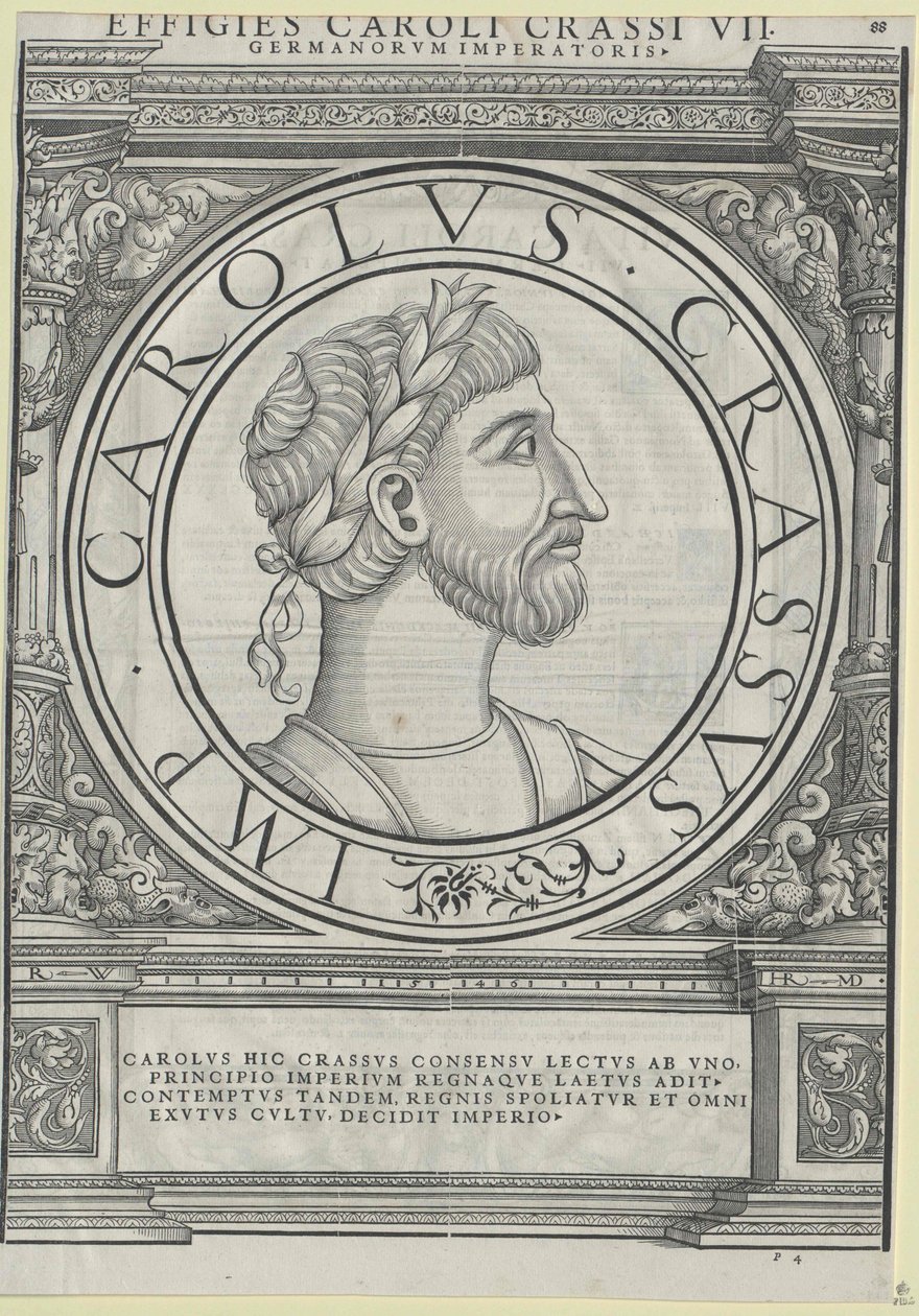 A espessura do imperador Carlos III (gravura) de Rudolph Wyssenbach