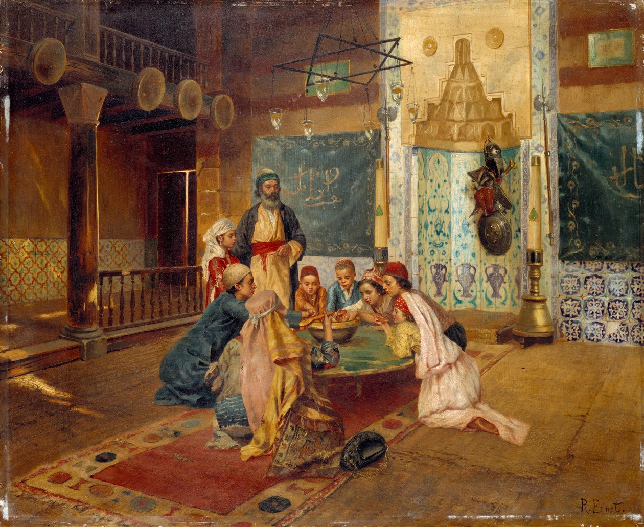 Uma refeição oriental de Rudolphe Ernst
