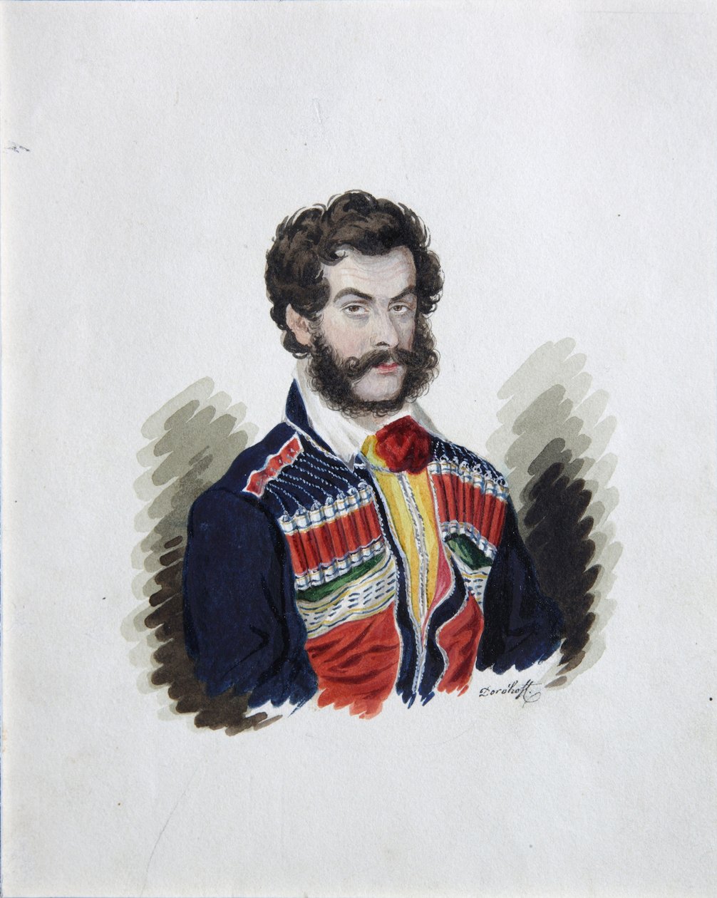 Retrato do conde dezembrista Zakhar Chernyshov 1796-1862, década de 1830 de Rufim Ivanovich Dorokhov