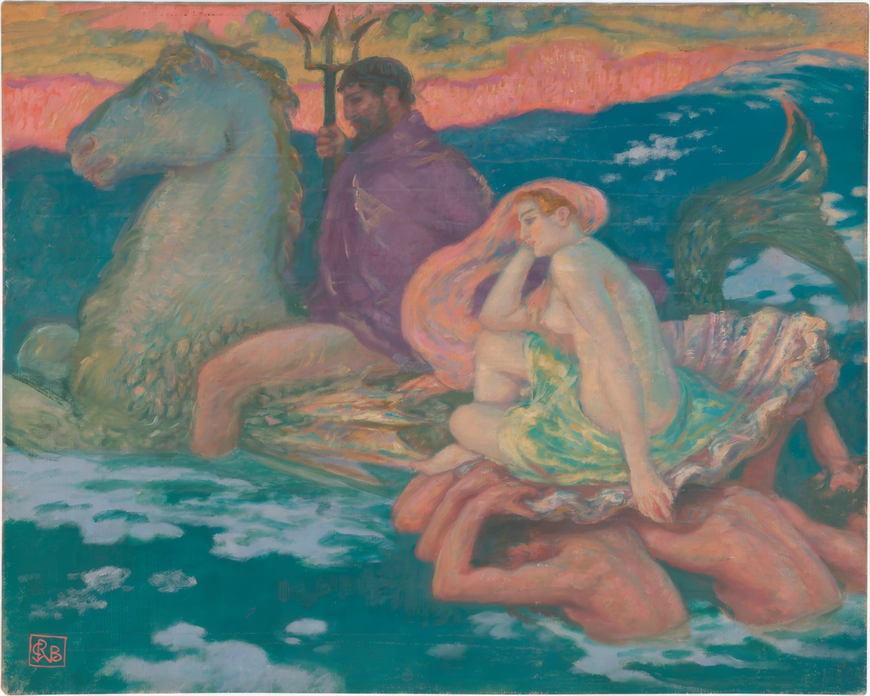 Poseidon e Amphitrite de Rupert Bunny