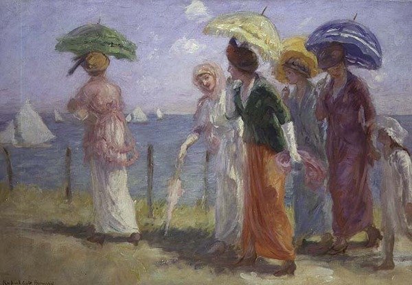 Promenade on the Beach de Rupert Charles Wolston Bunny