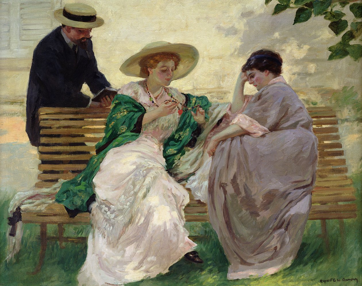 O Bate-papo (óleo sobre tela) de Rupert Charles Wolston Bunny
