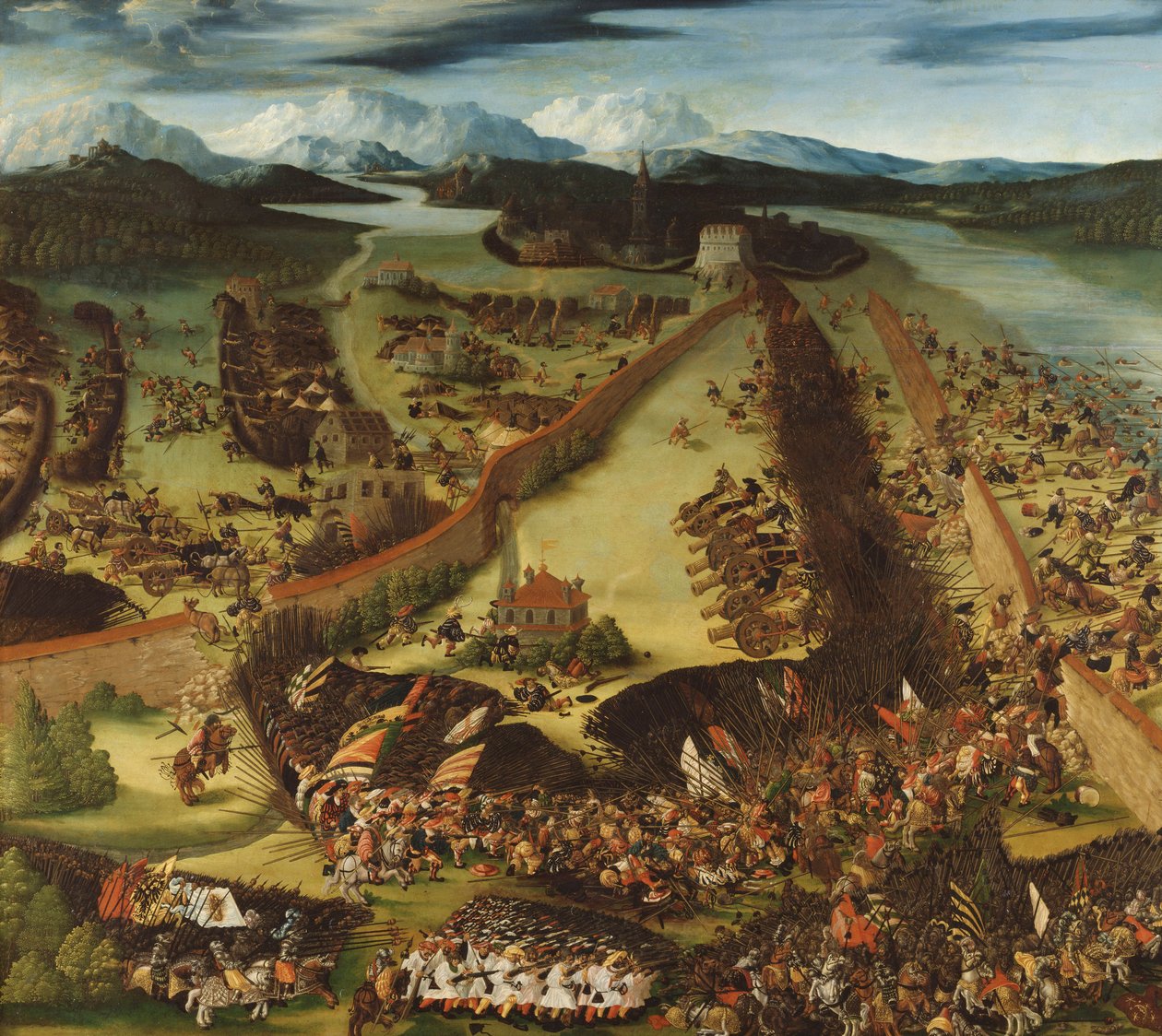 A Batalha de Pavia, 1529. de Rupert Heller