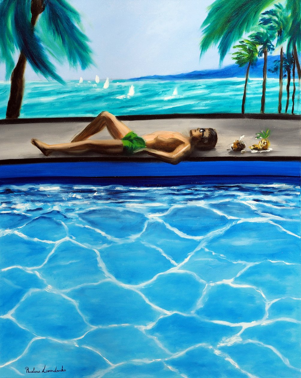 verão sem fim, 2025 (óleo sobre tela) de Ruslana Levandovska