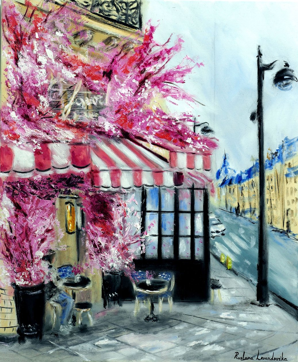 La Favorite Paris, 2022 (óleo sobre tela) de Ruslana Levandovska