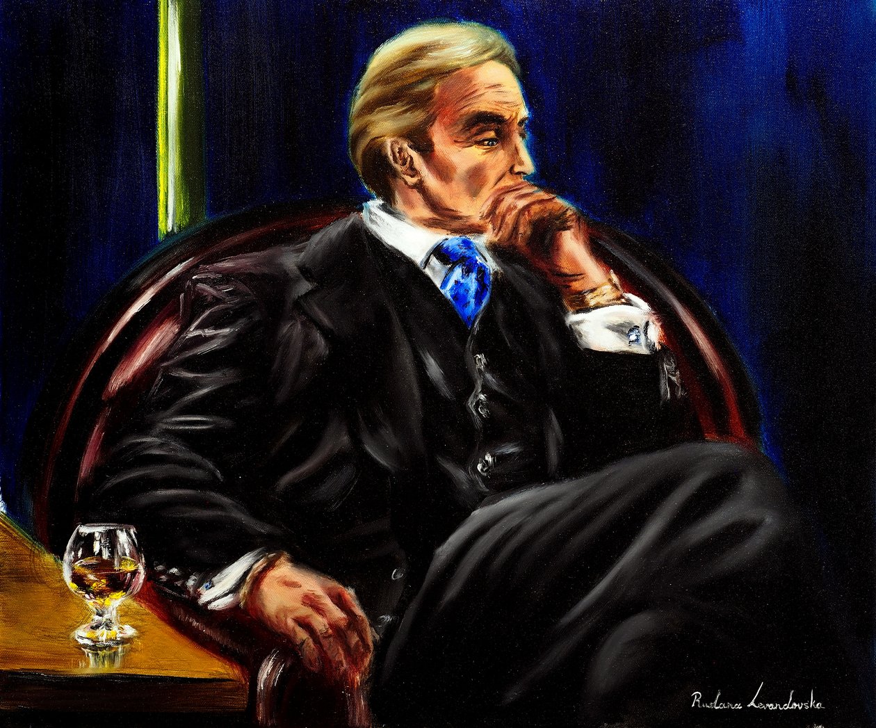 Late Night V, 2024 (óleo sobre tela) de Ruslana Levandovska
