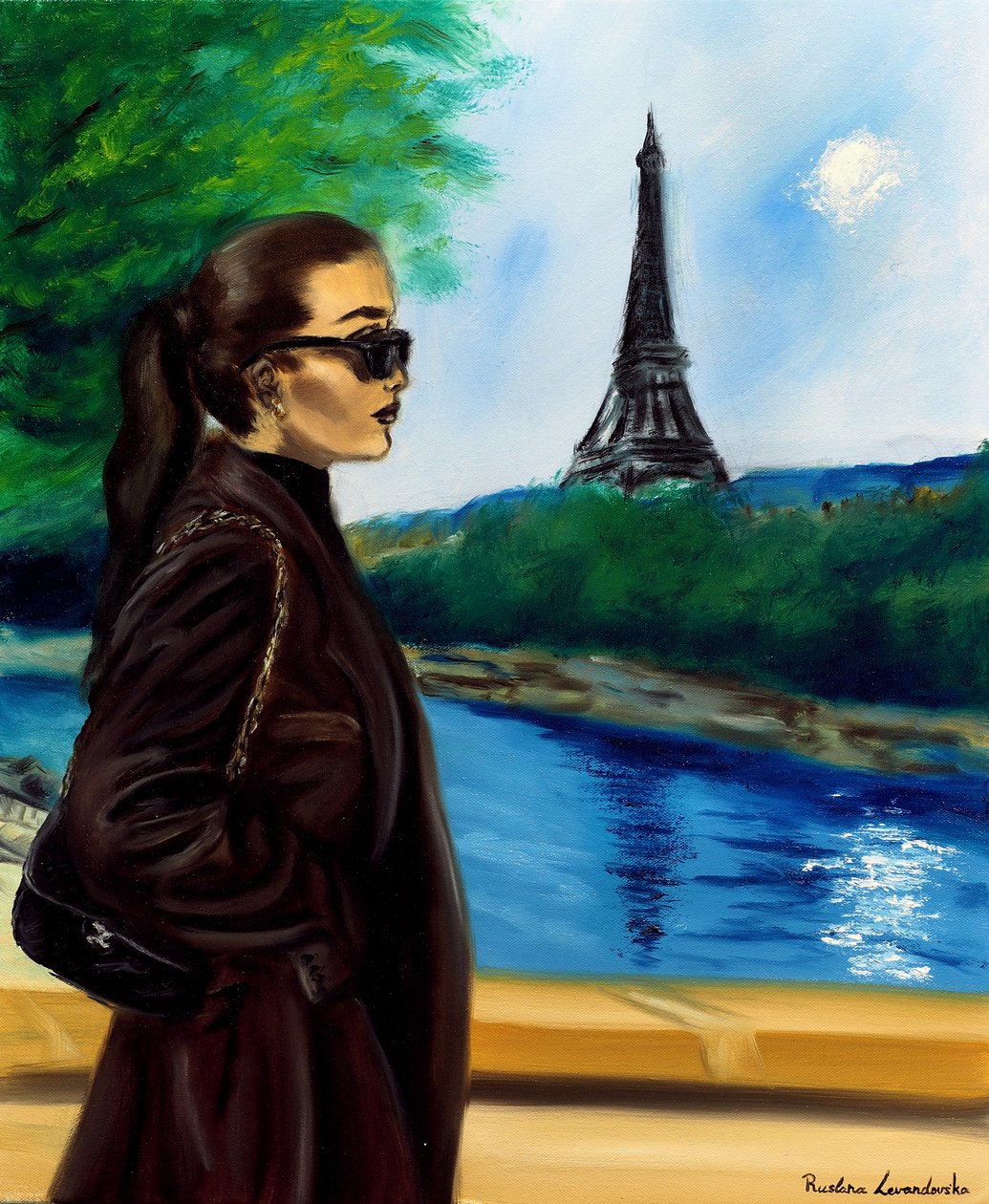 Tarde parisiense, 2024 (óleo sobre tela) de Ruslana Levandovska