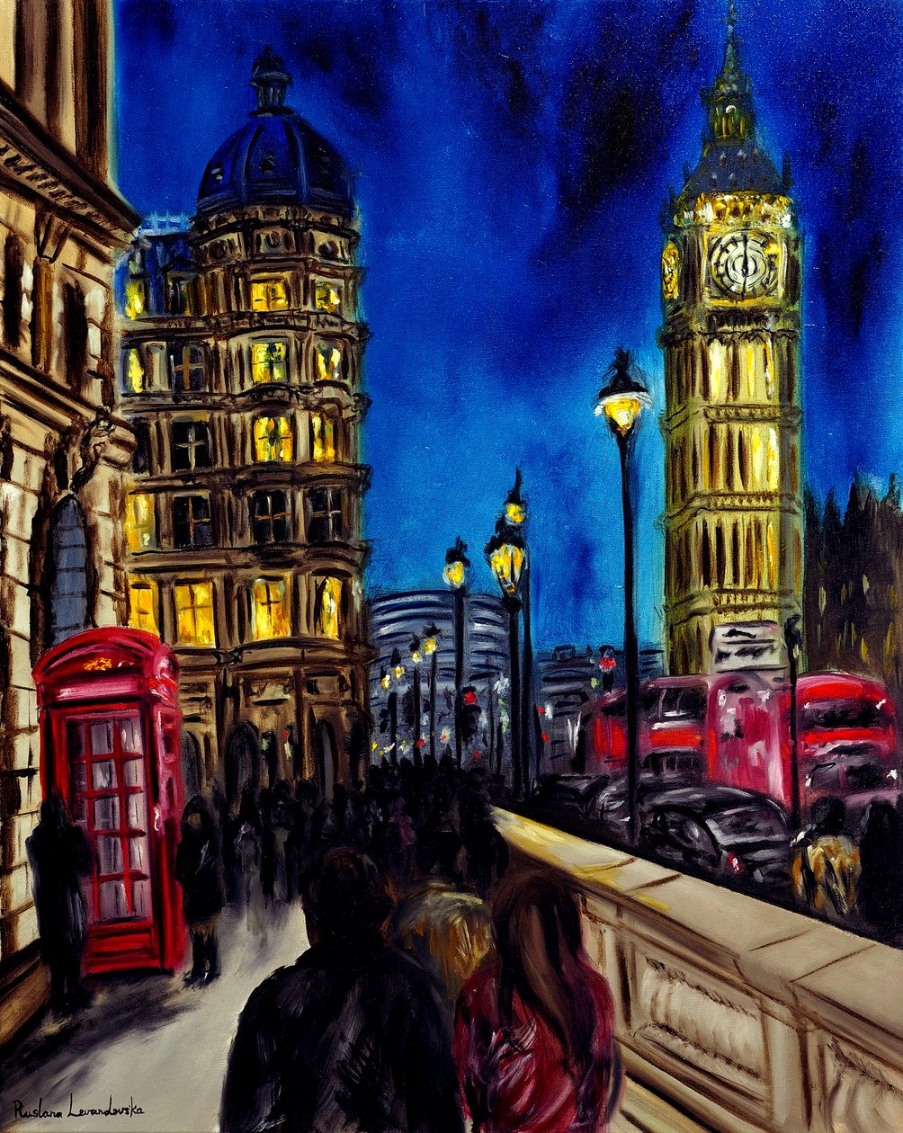 Timeless London, 2025 (óleo sobre tela) de Ruslana Levandovska